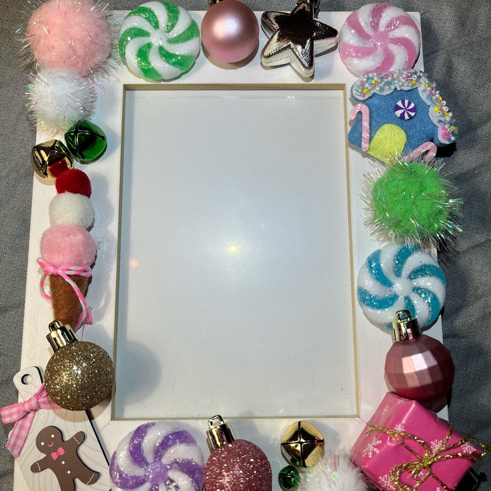 Festive Candy-Themed Picture Frame